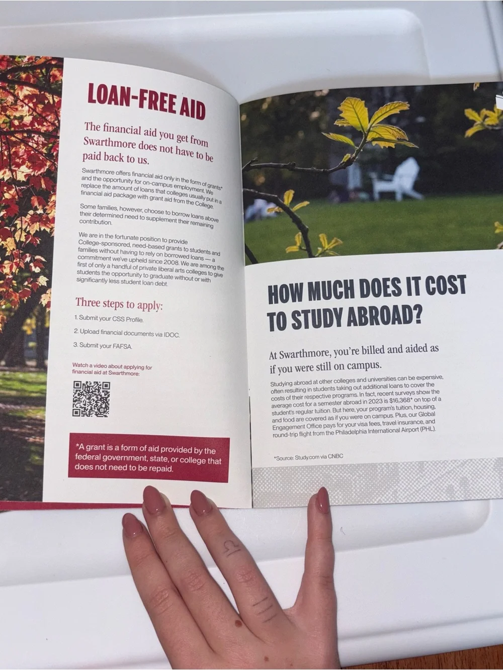 Swarthmore College Campus Brochure Set